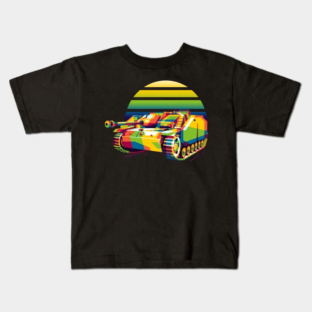 STUG III Ausf G Kids T-Shirt by wpaprint